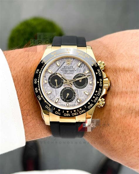 silver rolex dial yellowing|Rolex daytona meteorite yellow gold.